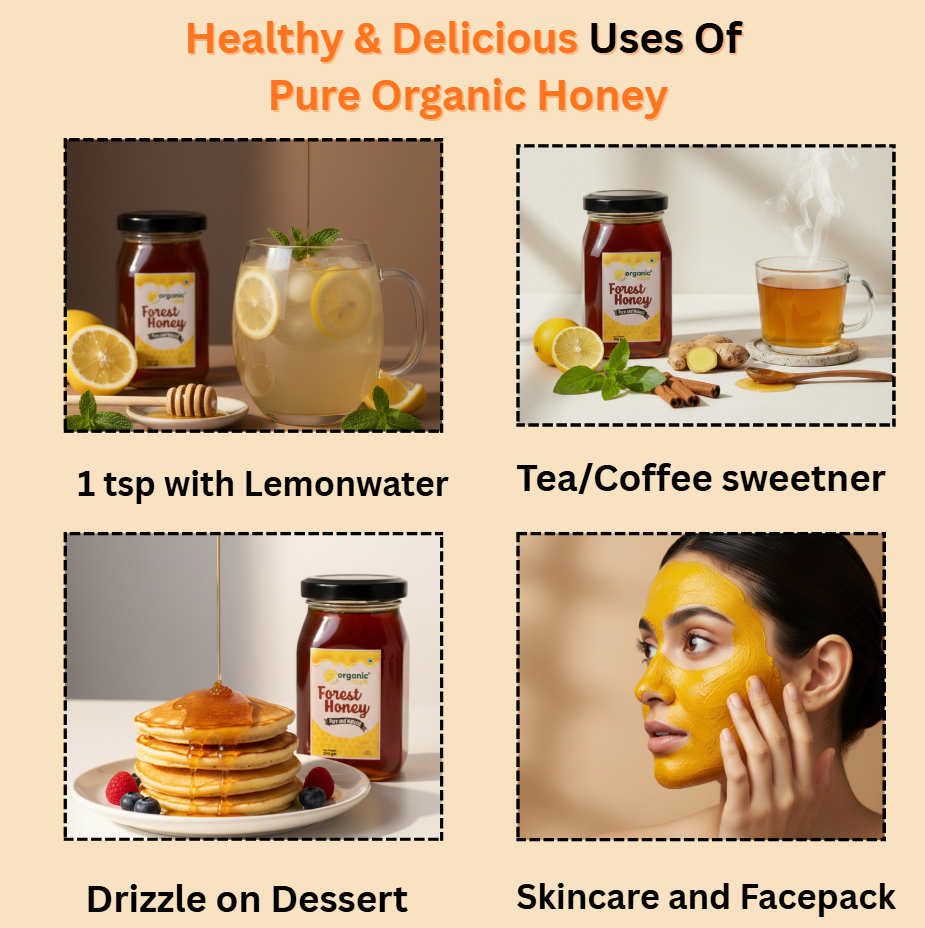 Organic Forest Honey 250gm - 100% Natural Raw Honey