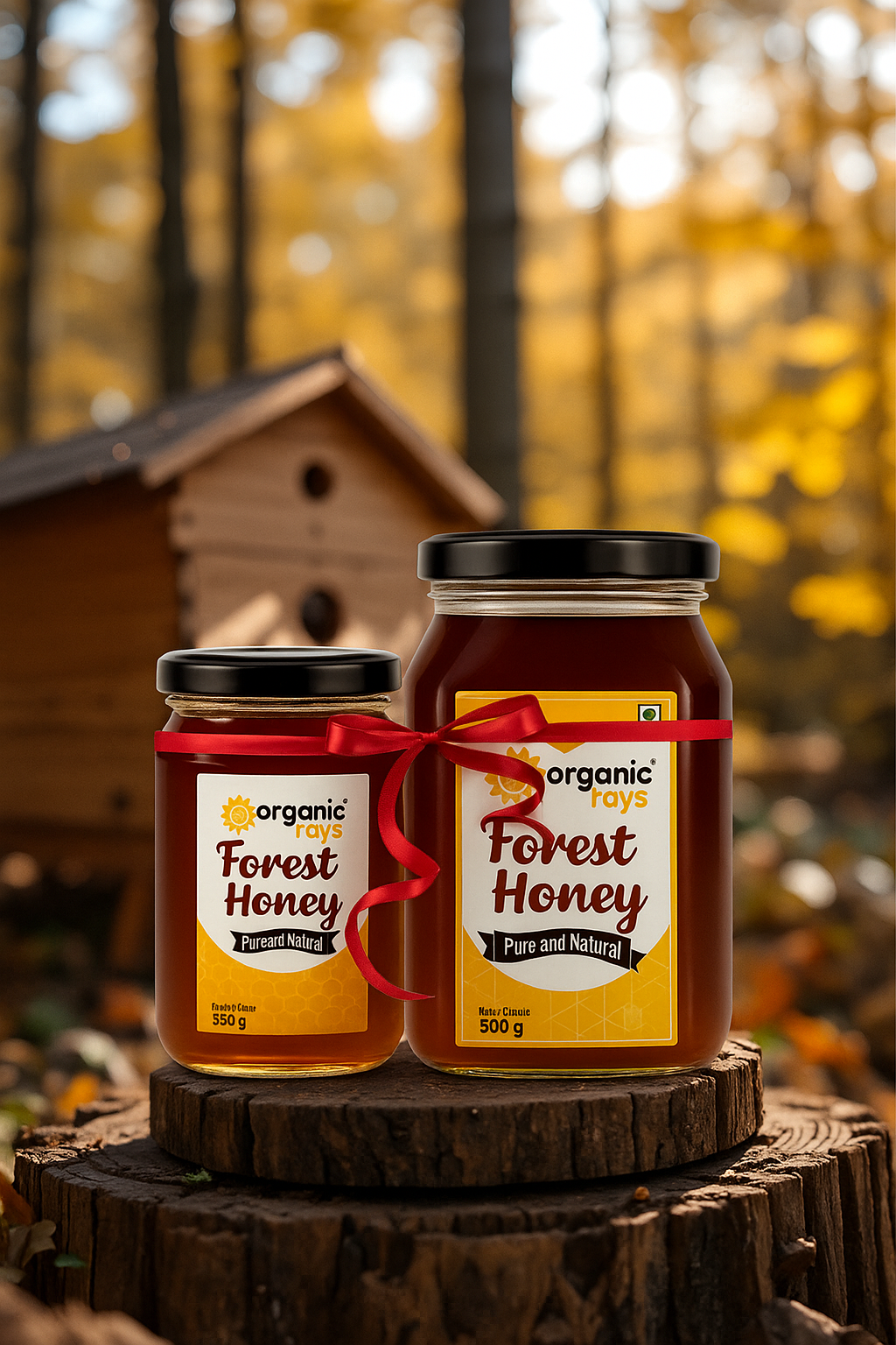 Organic Forest Honey Combo |  250gm + 500gm - Organic Rays